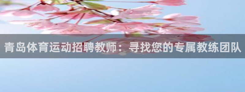 哈哈体育：青岛体育运动招聘教师：寻找您的专属教练团队